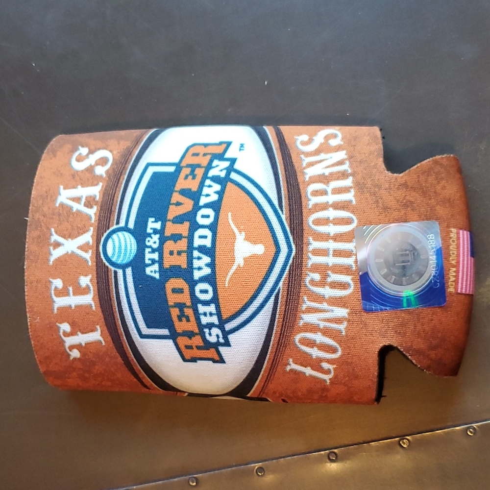 NEW Texas Longhorn can koozie. NEW